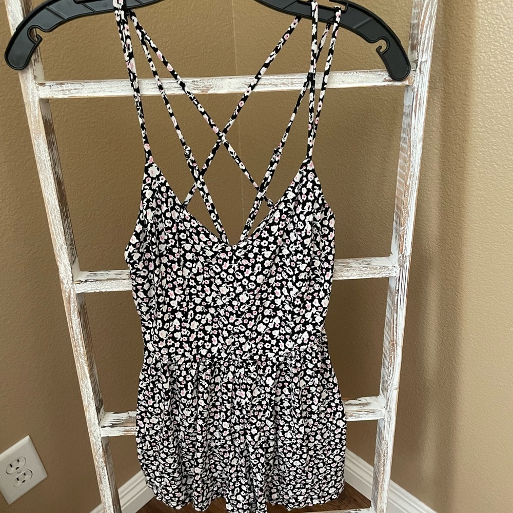 Forever 21 floral romper